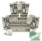 Weidmüller 1021500000 WDK 2.5 Kétemeletes sorkapocs, 2.5mm2, 400V, 24A, sötétbézs (1021500000)