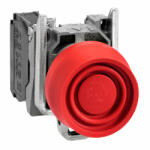 Schneider Electric Schneider XB4BPS42EX Harmony ATEX D komplett nyomógomb, Ø22, fém, 1NC, piros, színes védőspkával (XB4BPS42EX)