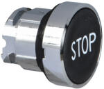 Schneider Electric Schneider ZB4BA234 Harmony fém nyomógomb fej, Ø22, visszatérő, fekete, "STOP (ZB4BA234)