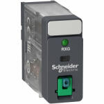 Schneider Electric Schneider RXG12JD Zelio RXG Interfész relé, 1CO, 10A, 12VDC, tesztgomb, LED (RXG12JD)