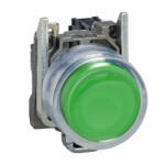 Schneider Electric Schneider XB4BP381EX Harmony ATEX D komplett nyomógomb Ø22 fém 1NO átlátszó védőspka, címke tartóval (XB4BP381EX)