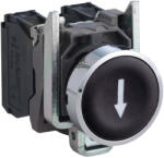 Schneider Electric Schneider XB4BA3351 Harmony komplett fém nyomógomb, Ø22, visszatérő, 1NO, fekete, "le nyíl (XB4BA3351)