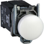 Schneider Electric Schneider XB4BV5B1 Harmony komplett fém LED jelzőlámpa, Ø22, 400VAC, fehér (XB4BV5B1)