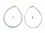  Bratara Acvamarin Diametru 56 mm - Margele Disc Fatetate - 1, 4-2 x 3 mm - Accesorii GF