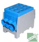 POLLMANN Elektrotech Pollmann 2080179 HLAK 35-1/4 M2 KÉK Elosztóblokk 1P sínre kék 2x35mm2/ 4x25mm2 (2080179)