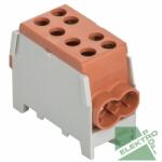 POLLMANN Elektrotech Pollmann 2080144 HLAK 35 1/2 M2 BARNA Elosztóblokk 1P sínre barna 2x35mm2/ 2x25mm2 (2080144)