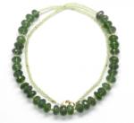  Colier Serpentin cu Olivina Rotund - Disc Fatetat - 3-6 x 7-8 mm - Accesorii GF