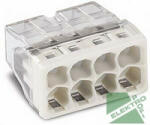 WAGO 2273-208 KOMPAKT vezetékösszekötő, tömör vezetékeknek, max 2.5 mm2, szürke (2273-208)