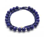  Colier Lapis Lazuli Rotund Fatetat - Disc Fatetat - 9-9, 9 mm - Accesorii GF