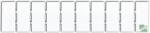 TRACON J10 Jelölőlapka TSKA, TSKB sorozatkapocshoz, (10 modul), W=10mm # (J10)
