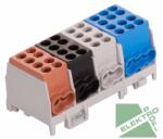 POLLMANN Elektrotech Pollmann 2080429 HLAK 25 4/10 BSG-S Elosztóblokk 4P sínre b, f, sz, k 8x25mm2/ 10x16mm2 (2080429)