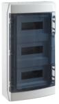 Ide Electric S. L IDE CDN36PT3F/RR Kiselosztó ECOLOGY 3/36 szürke fali műanyag IP65 PE+N átlátszó ajtó ÚJ (CDN36PT3F/RR)