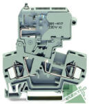 WAGO 281-611/281-417 2 vezetékes biztosító sorkapocs (5x20 mm), jelzéssel , 4 mm2, szürke (281-611/281-417)