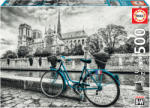Educa Puzzle Educa din 500 de piese - Cu bicicleta in apropiere de Notre Dame (EDU18482) Puzzle