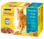 Friskies 12x85g Kék Lazac + Tonhal + Szardínia + Tőkehal Alutasakos macskaeledel 015 - tenyesztoitap