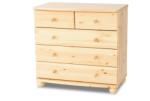 Etsberger Claudia 3 nagy fiókos 2 kis fiókos fenyő komód