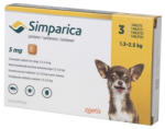 Zoetis Simparica Caine 5 mg (1.3 - 2.5 kg), 3 comprimate