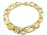  Colier Citrin - Margele Rotunde si Neregulate Fatetate -12-22 x 7-12 mm - Accesorii GF
