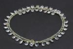  Colier Topaz Alb cu Beril Rotund - Brioleta Fatetat - 4-5 x 6-7 mm - Accesorii GF