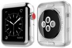 Utángyártott iKi Apple Watch 42mm TPU full cover szilikon tok - átlátszó