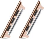 iKi Apple Watch 46mm / 45mm / 44mm / Ultra 49mm szíj adapter fém v2 (2db) - rozéarany