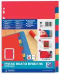 Oxford Separatoare carton color, A4 XL, 225g/mp, 12 culori/set, OXFORD (OX-100204981) - birotica-asp
