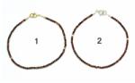  Bratara Ochi de Tigru Rosu Diametru 56 mm - Margele Rotunde Fatetate - 2x2 mm - Accesorii GF- Argint 925