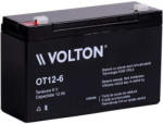 VOLTON Acumulator stationar plumb acid VOLTON 6V 12Ah AGM VRLA (OT12-6)