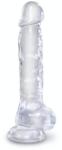 Pipedream King Cock Clear - 8" Cock with Balls