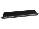 Gembird 19patch panel 24 port 1U cat. 5e with rear cable management (NPP-C524-002)