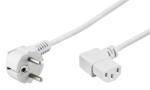 Goobay Cablu alimentare PC IEC C13 unghi 90 grade 3m Alb, Goobay 95430 (G95430)