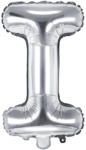 PartyDeco S. r. o Fólia léggömb, "I" betű, ezüst, 35 cm