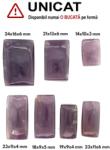  Cabochon Calcedonia Druzitica Mov Dreptunghi - 14-23x9-16x3-6 mm