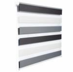 Grandekor 55×150 cm sávos roló, dupla róló, zebra roló, fúrás nélkül, 3 színű - mindentjoaron