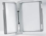 DJOIS Bemutatótábla tartó, fali, 10 db bemutatótáblával, DJOIS Design, szürke (TF714300) (F714300)