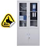 Plus Mobilier DULAP METALIC CU 4 RAFTURI 800x400x1800 mm (LxlxH) New Design, neasamblat, PLUS gri Dulap metalic 2 4 30 kg 800x400x1800 (61003857) Dulap arhivare