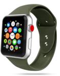  Okosóra szilikon szíj - Apple Watch Series 1/2/3 (38mm-40mm) - TECH-PROTECT SOFTBAND Katonai zöld szilikon szíj - tokgalaxis