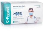 C-Protect Медицинска маска C-Protect, трипластова, с ластик, 50бр. , светлосин