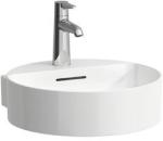 Laufen VAL Kézmosó túlfolyónyílás nélkül, csaplyuk nélkül , Fehér LCC bevonattal H8112814001121 (H8112814001121)