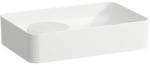 Laufen VAL Mosdó tál, armatúrapad nélkül túlfolyónyílás nélkül, csaplyuk nélkül , Fehér LCC bevonattal H8122824001121 (H8122824001121)