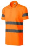 RIMECK HV Runway tricou polo reflectorizant de siguranță, portocaliu fluorescent