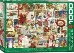 EUROGRAPHICS Puzzle Eurographics - Vintage Christmas Cards, 1.000 piese (53253) (Eurographics-6000-0784) Puzzle