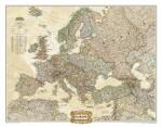 National Geographic Európa falitérkép fóliázott antik National Geographic 117x92