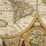 Freytag & Berndt Antik világtérkép, műanyaghengerben, (90, 5 x 70 cm) Freytag térkép AWK 3