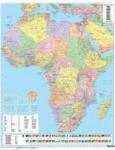 Freytag & Berndt Afrika falitérkép politikai-domborzati térkép, műanyaghengerben, 1: 8 000 000 Freytag AFR P