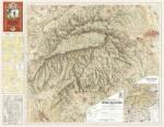 HM Bükk hegység térkép antik faximile 1933 HM