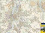 Cartographia Budapest faléces fóliázott falitérkép Cartographia 1: 30 000 110 x 82