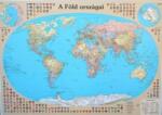 Nyír-Karta A Föld országai falitérkép polipropilénre nyomtatva - Nyír-Karta 120x86 cm, világ országai térkép, világ falitérkép magyar nyelvű