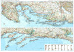 Gizi Map Dalmácia, Isztria falitérkép Gizi Map 1: 250 000