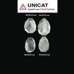  Pandantiv Cuart Fantoma de Forma Picatura Fatetata - 45-51 x 31-36 x 12-17 mm